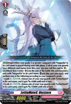 LettiaMateS, Uncizera (DZ-BT14/045EN)