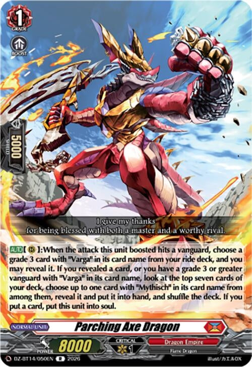 Image for Parching Axe Dragon (DZ-BT14/050EN) - Cardfight Vanguard