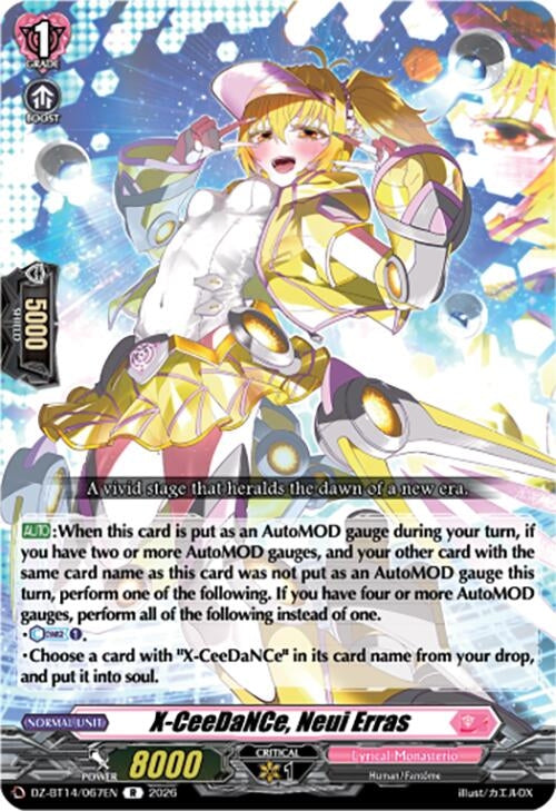 Image for X-CeeDaNCe, Neui Erras (DZ-BT14/067EN) - Cardfight Vanguard