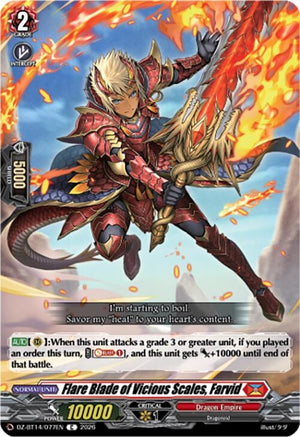 Flare Blade of Vicious Scales, Farvid (DZ-BT14/077EN)