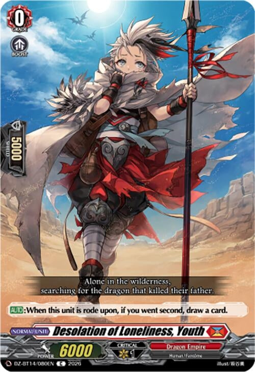Image for Desolation of Loneliness, Youth (DZ-BT14/080EN) - Cardfight Vanguard
