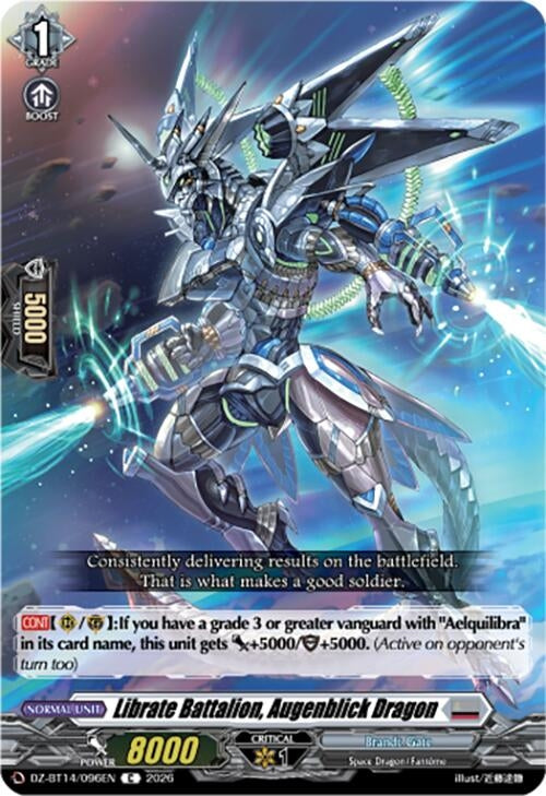 Image for Librate Battalion, Augenblick Dragon (DZ-BT14/096EN) - Cardfight Vanguard