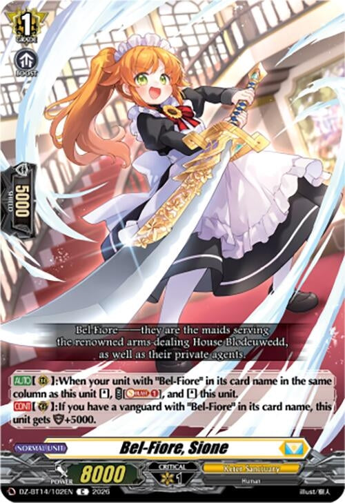 Image for Bel-Fiore, Sione (DZ-BT14/102EN) - Cardfight Vanguard