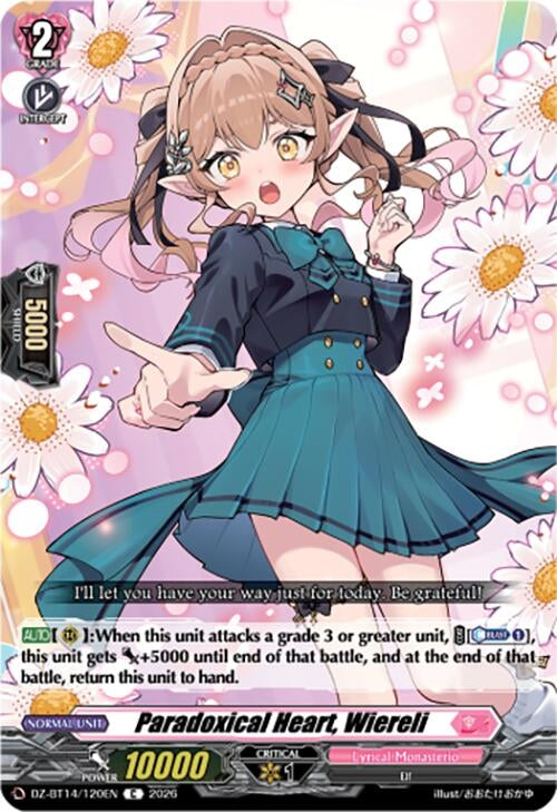 Image for Paradoxical Heart, Wiereli (DZ-BT14/120EN) - Cardfight Vanguard