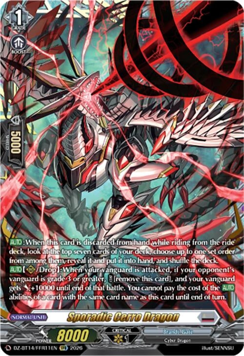 Image for Sporadic Cerro Dragon (FFR) (DZ-BT14/FFR11EN) - Cardfight Vanguard