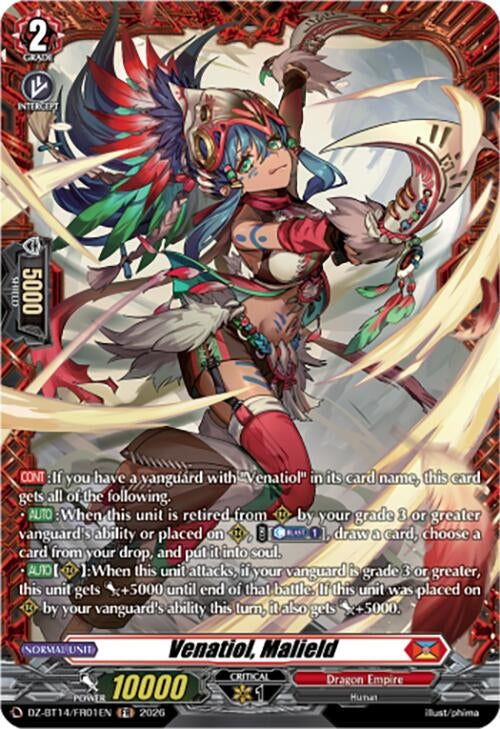 Image for Venatiol, Malield (FR) (DZ-BT14/FR01EN) - Cardfight Vanguard