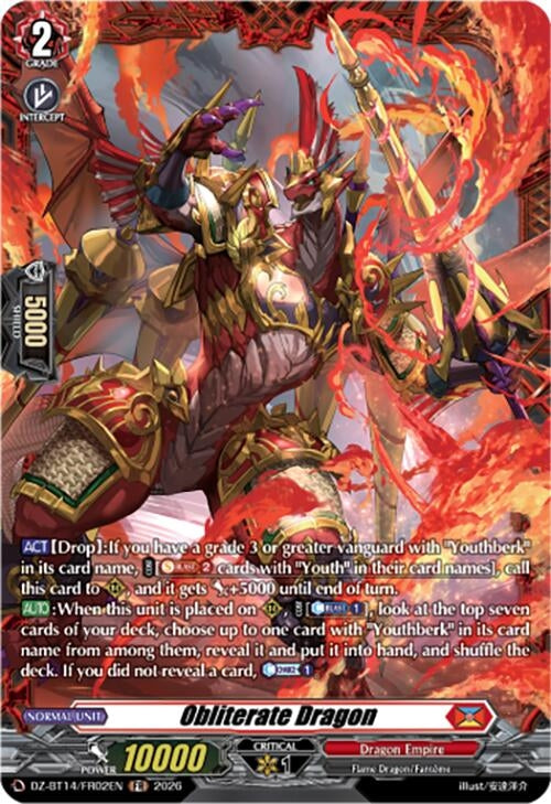 Image for Obliterate Dragon (FR) (DZ-BT14/FR02EN) - Cardfight Vanguard