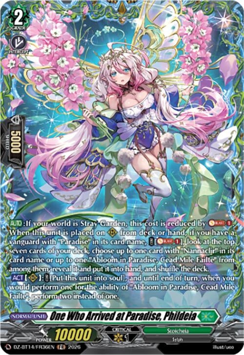 Image for One Who Arrived at Paradise, Phildeia (FR) (DZ-BT14/FR36EN) - Cardfight Vanguard