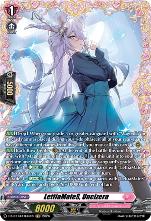 Image for LettiaMateS, Uncizera (FR) (DZ-BT14/FR44EN) - Cardfight Vanguard