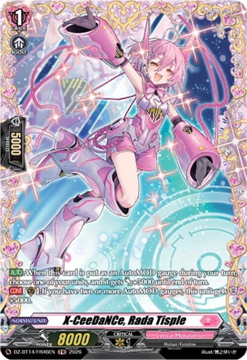 Image for X-CeeDaNCe, Rada Tisple (FR) (DZ-BT14/FR46EN) - Cardfight Vanguard