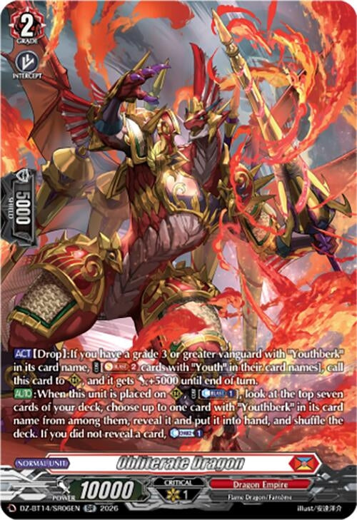 Image for Obliterate Dragon (SR) (DZ-BT14/SR06EN) - Cardfight Vanguard