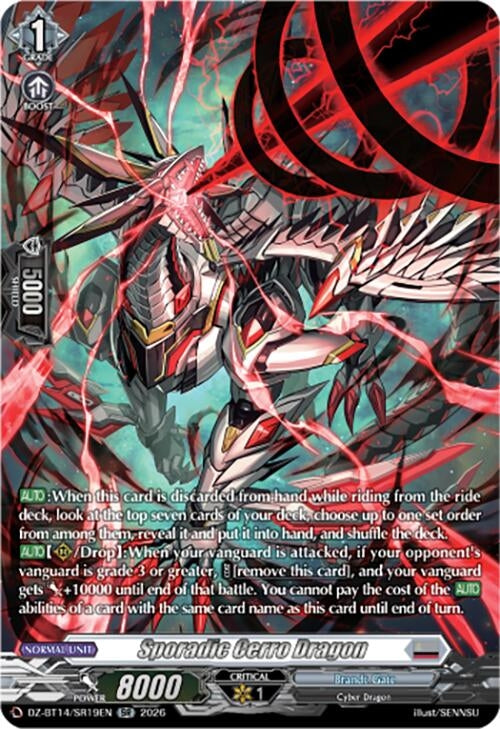 Image for Sporadic Cerro Dragon (SR) (DZ-BT14/SR19EN) - Cardfight Vanguard