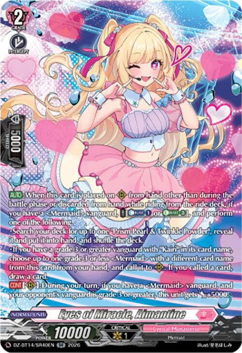 Image for Eyes of Miracle, Aimantine (SR) (DZ-BT14/SR40EN) - Cardfight Vanguard