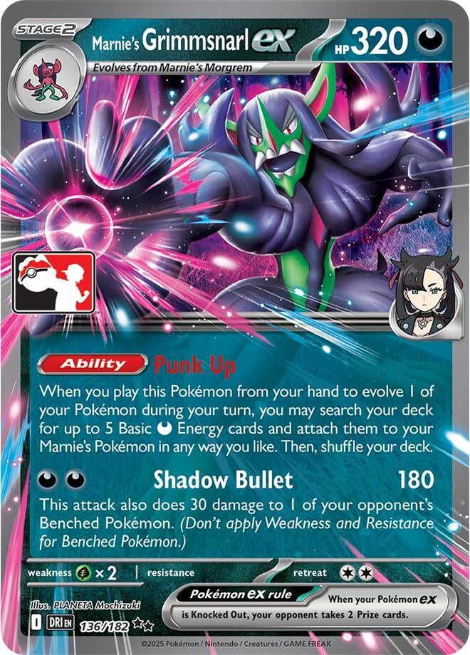 Marnie's Grimmsnarl ex (136/182)