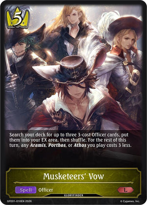 Musketeers' Vow (GFE01-010EN) (GFE)