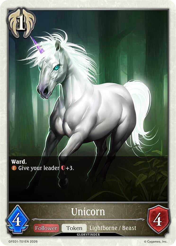 Image for Unicorn (GFE01-T01EN) (GFE) - Shadowverse: Evolve