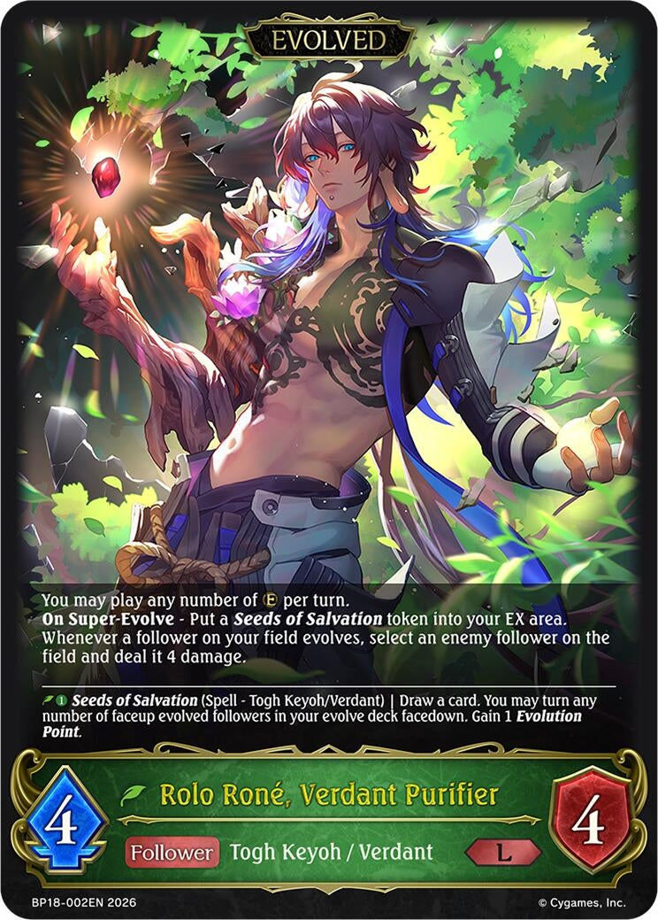 Image for Rolo Rone, Verdant Purifier (Evolved) (BP18-002EN) (BP18) - Shadowverse: Evolve