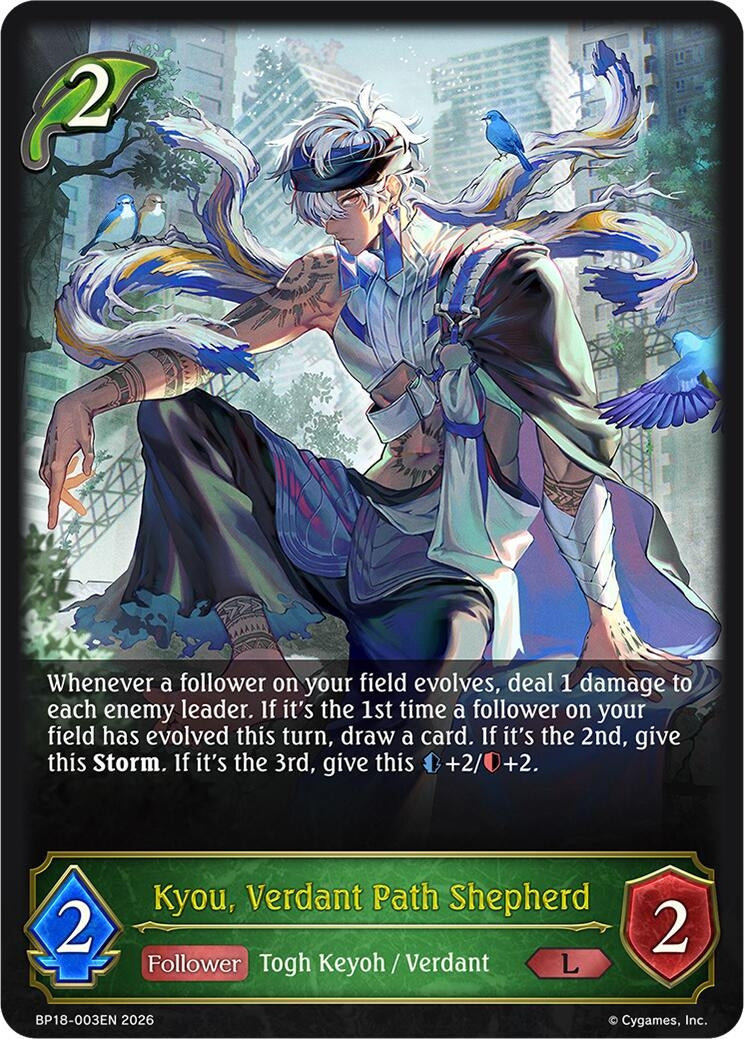 Image for Kyou, Verdant Path Shepherd (BP18-003EN) (BP18) - Shadowverse: Evolve