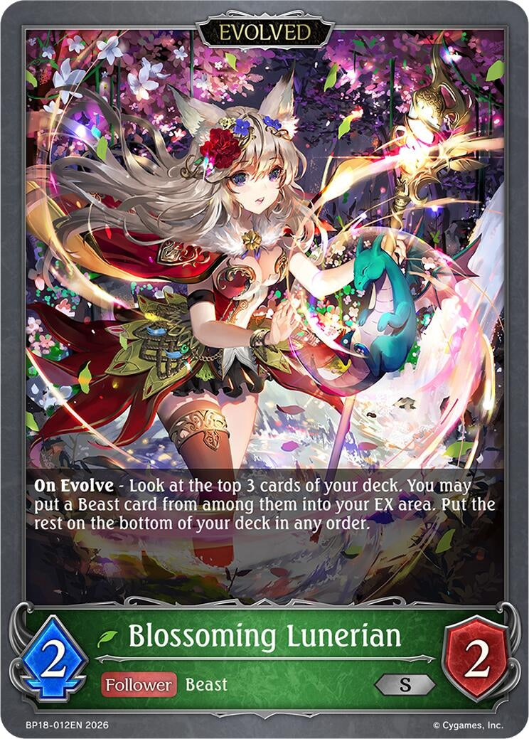 Image for Blossoming Lunerian (Evolved) (BP18-012EN) (BP18) - Shadowverse: Evolve