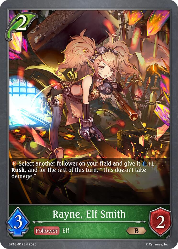 Image for Rayne, Elf Smith (BP18-017EN) (BP18) - Shadowverse: Evolve