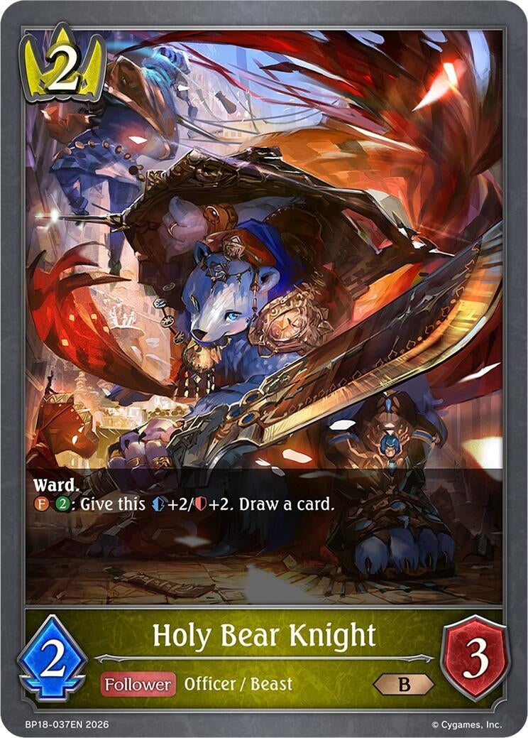 Image for Holy Bear [em][strong]Knight[/em][/strong] (BP18-037EN) (BP18) - Shadowverse: Evolve