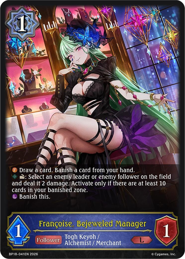 Image for Francoise, Bejeweled Manager (BP18-041EN) (BP18) - Shadowverse: Evolve