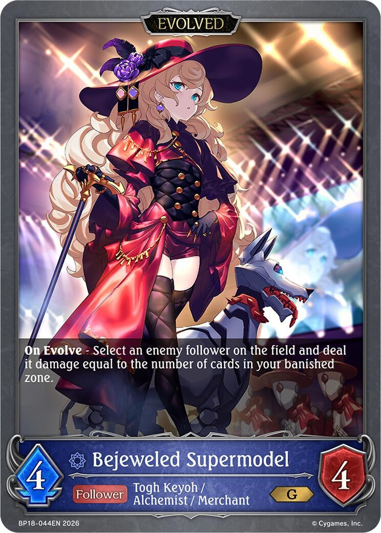 Image for Bejeweled Supermodel (Evolved) (BP18-044EN) (BP18) - Shadowverse: Evolve