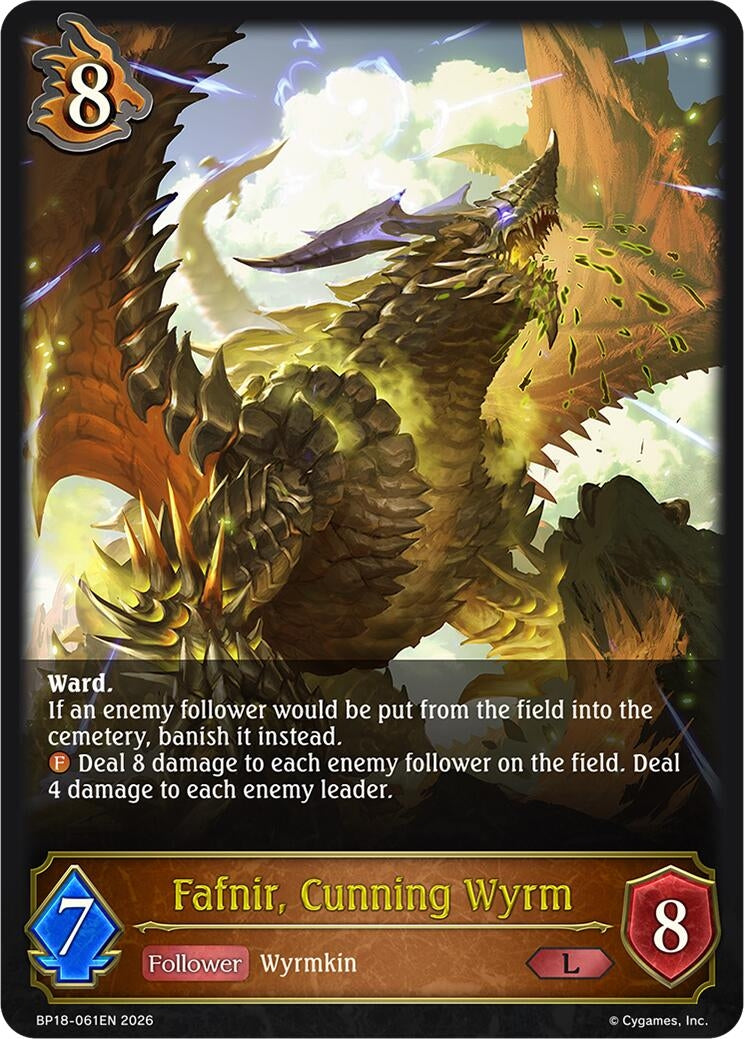 Image for Fafnir, Cunning Wyrm (BP18-061EN) (BP18) - Shadowverse: Evolve