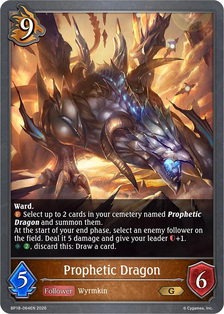 Image for Prophetic Dragon (BP18-064EN) (BP18) - Shadowverse: Evolve