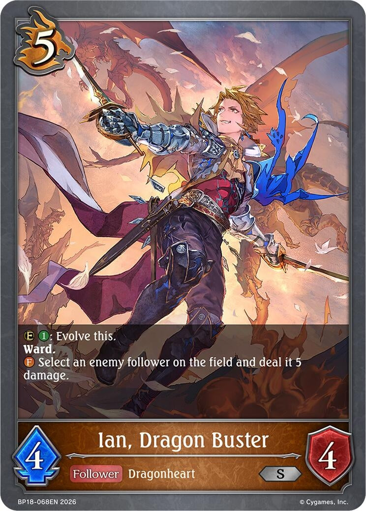 Image for Ian, Dragon Buster (BP18-068EN) (BP18) - Shadowverse: Evolve