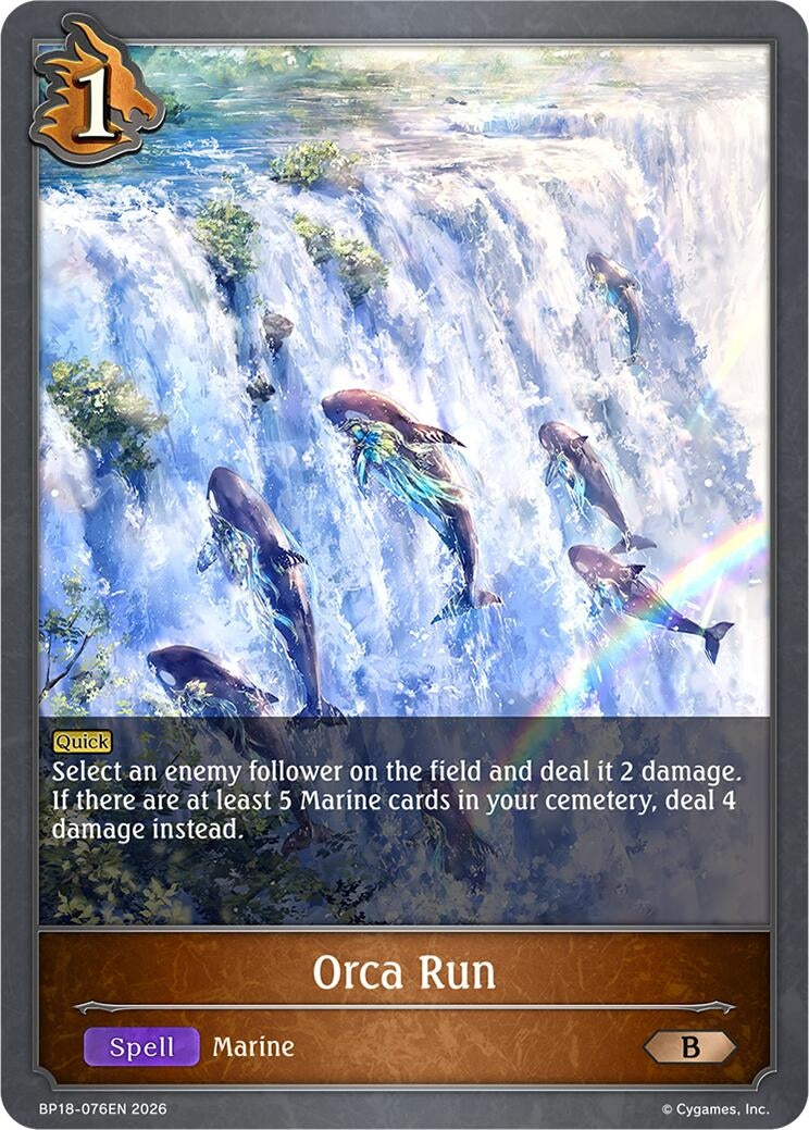Image for Orca Run (BP18-076EN) (BP18) - Shadowverse: Evolve