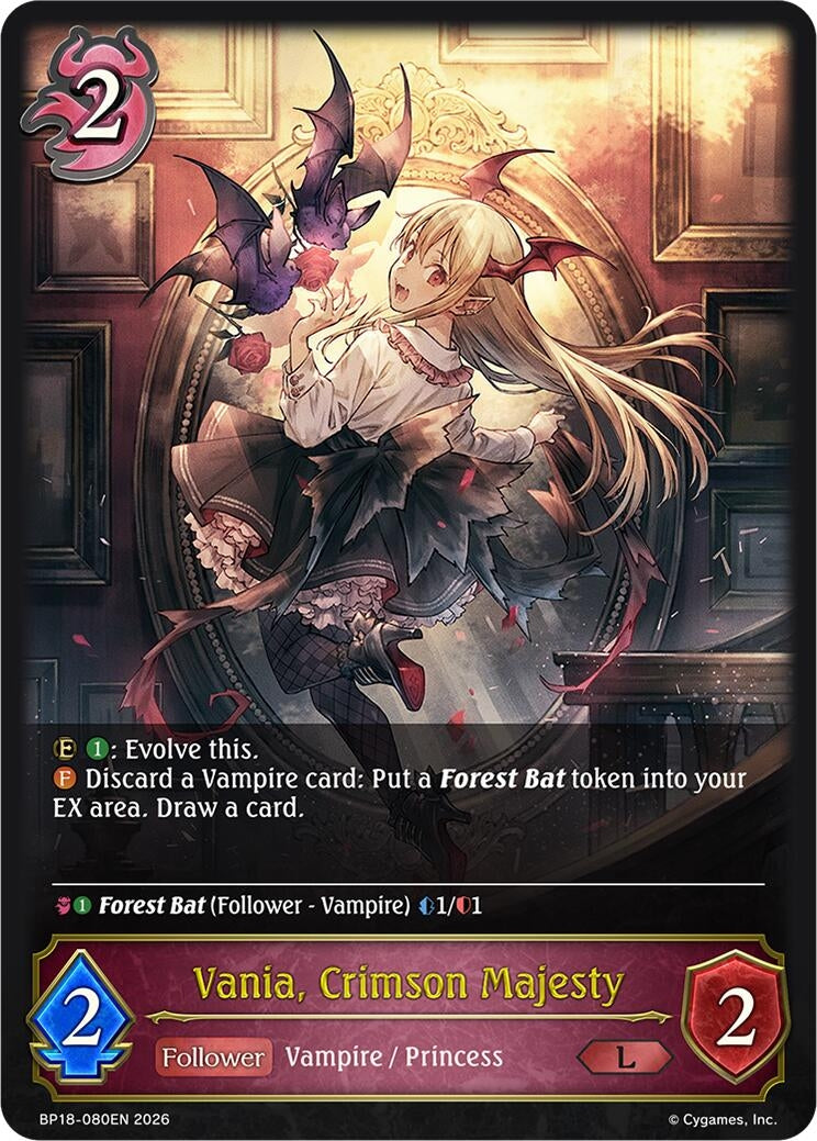 Image for Vania, Crimson Majesty (BP18-080EN) (BP18) - Shadowverse: Evolve