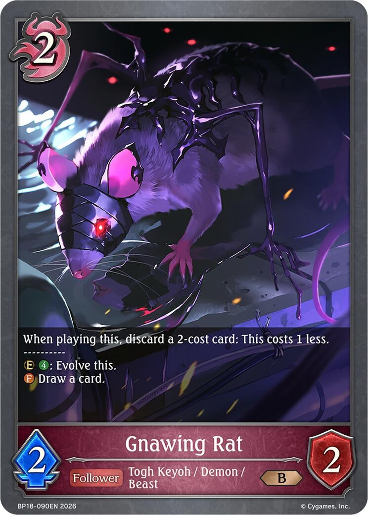 Image for Gnawing Rat (BP18-090EN) (BP18) - Shadowverse: Evolve