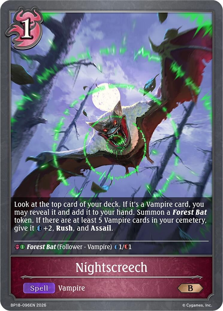Image for Nightscreech (BP18-096EN) (BP18) - Shadowverse: Evolve