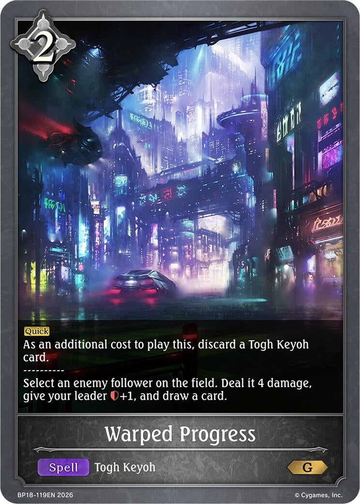Image for Warped Progress (BP18-119EN) (BP18) - Shadowverse: Evolve