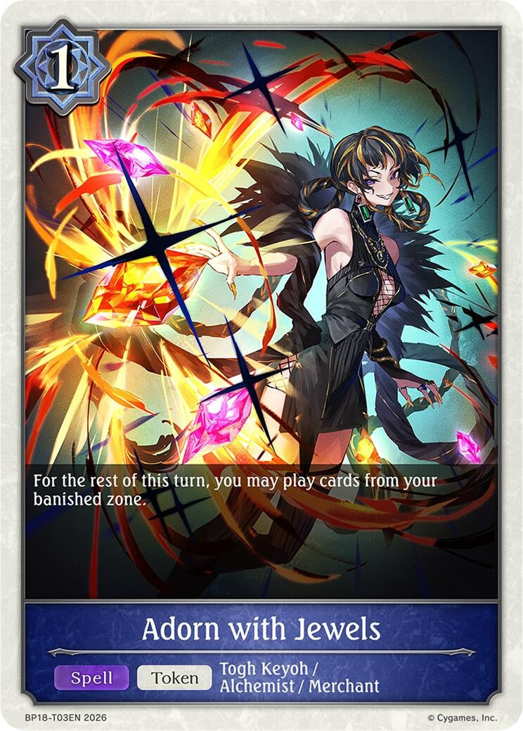 Image for Adorn with Jewels (BP18-T03EN) (BP18) - Shadowverse: Evolve
