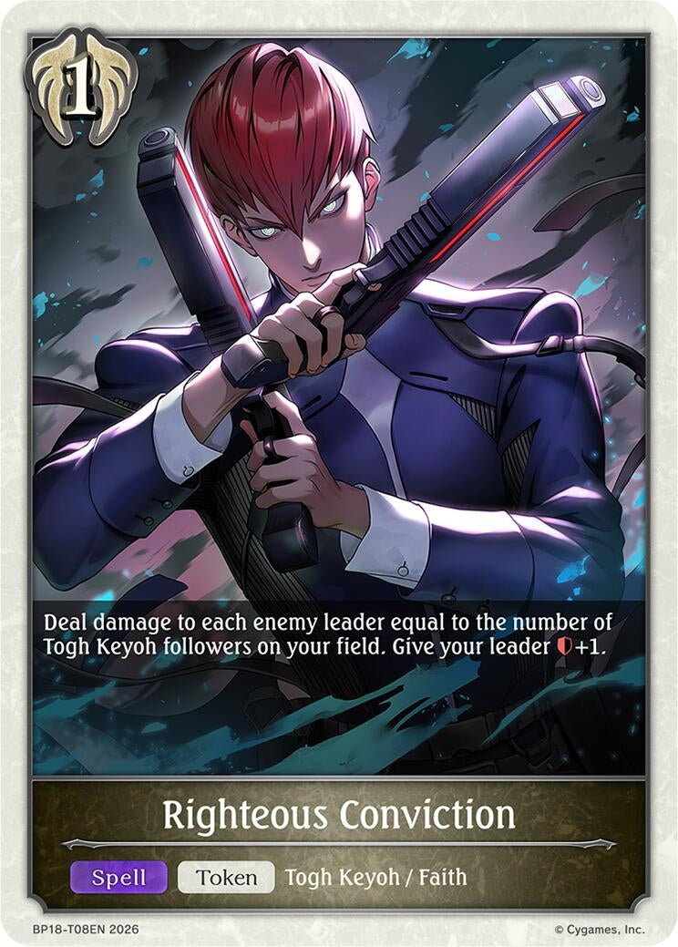 Image for Righteous Conviction (BP18-T08EN) (BP18) - Shadowverse: Evolve