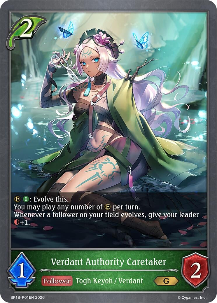 Image for Verdant Authority Caretaker - P01EN (Foil) (BP18-P01EN) (BP18) - Shadowverse: Evolve