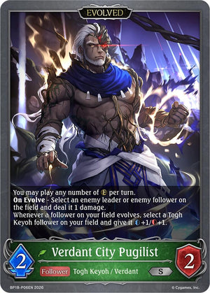 Verdant City Pugilist (Evolved) - P06EN (Foil) (BP18-P06EN) (BP18)