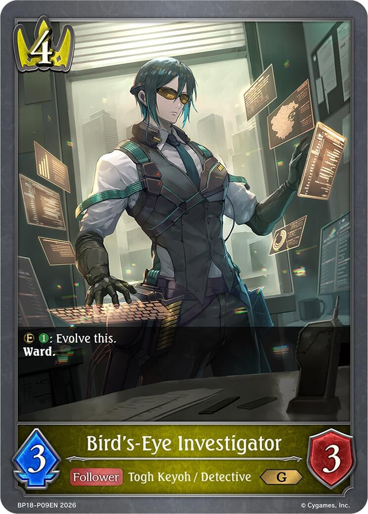 Image for Bird's-Eye Investigator - P09EN (Foil) (BP18-P09EN) (BP18) - Shadowverse: Evolve