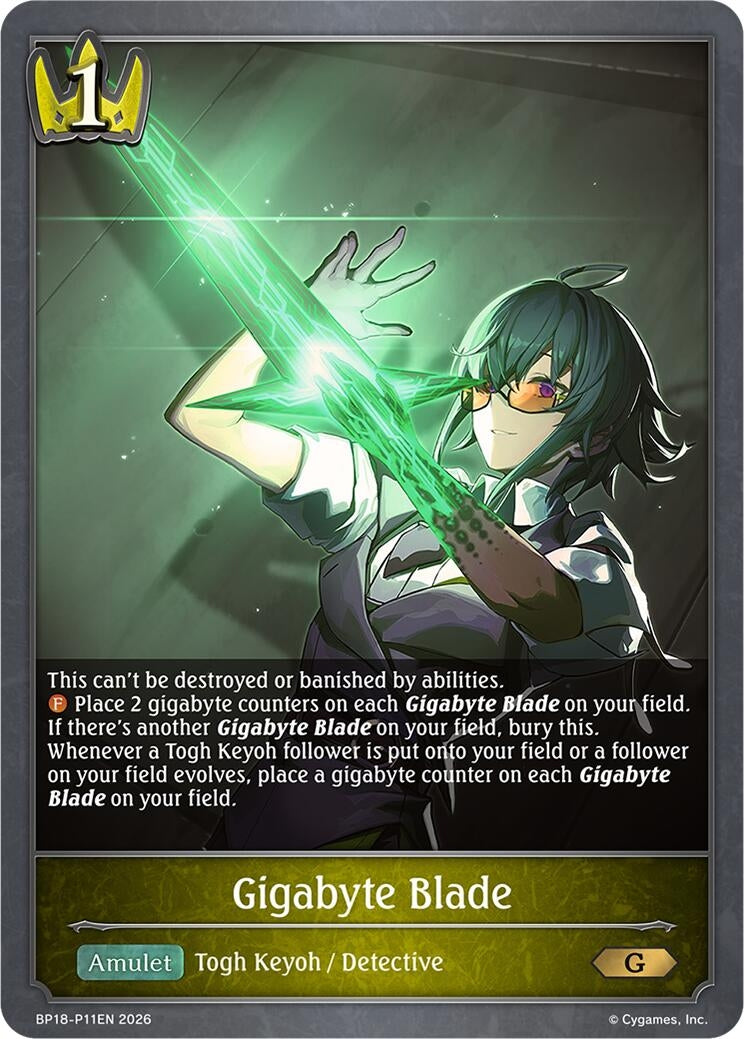 Image for Gigabyte Blade - P11EN (Foil) (BP18-P11EN) (BP18) - Shadowverse: Evolve