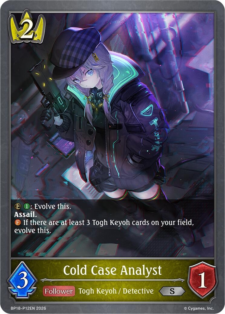 Image for Cold Case Analyst - P12EN (Foil) (BP18-P12EN) (BP18) - Shadowverse: Evolve