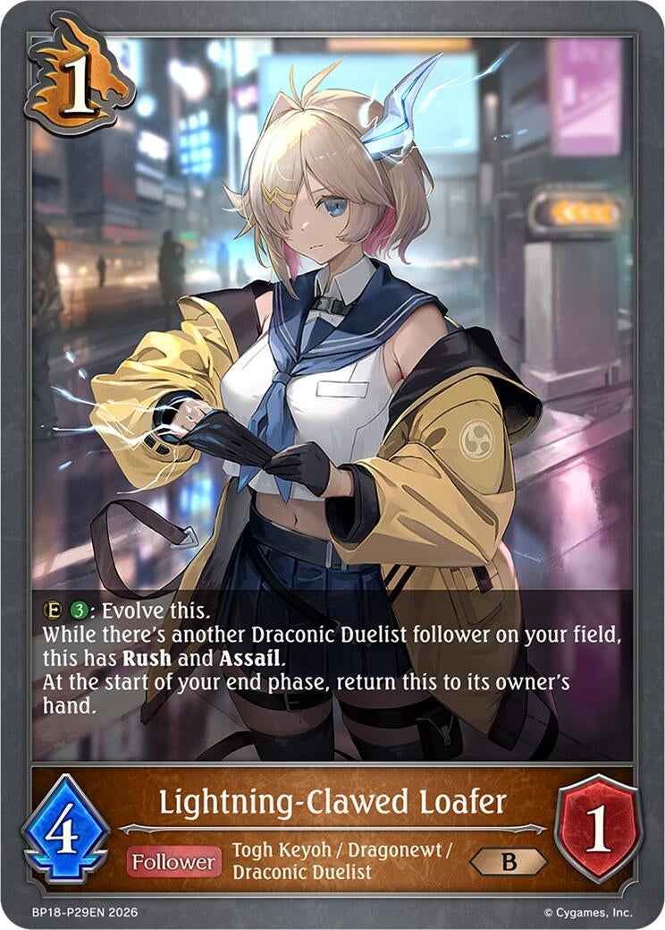 Image for Lightning-Clawed Loafer - P29EN (Foil) (BP18-P29EN) (BP18) - Shadowverse: Evolve