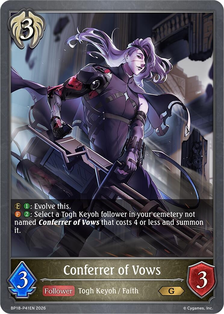 Image for Conferrer of Vows - P41EN (Foil) (BP18-P41EN) (BP18) - Shadowverse: Evolve