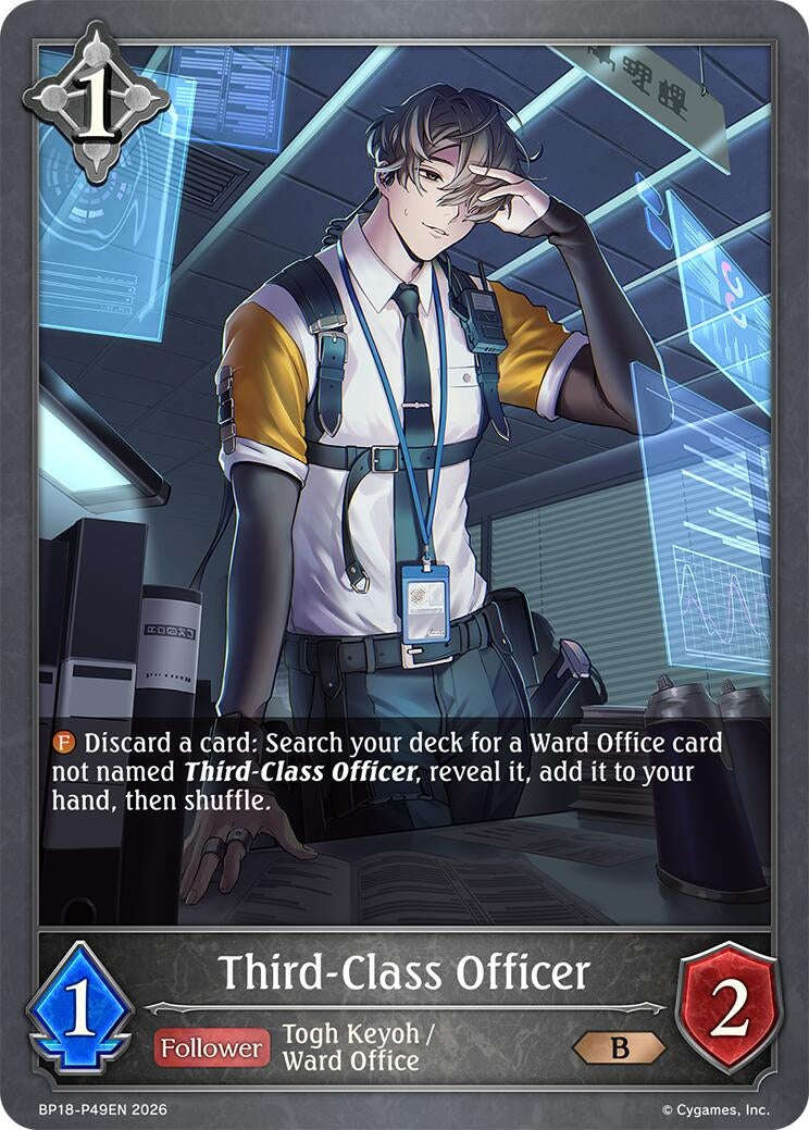 Image for Third-Class Officer - P49EN (Foil) (BP18-P49EN) (BP18) - Shadowverse: Evolve