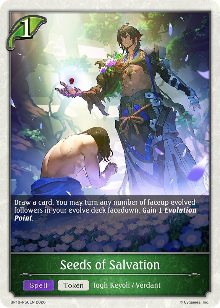 Image for Seeds of Salvation - P50EN (Foil) (BP18-P50EN) (BP18) - Shadowverse: Evolve