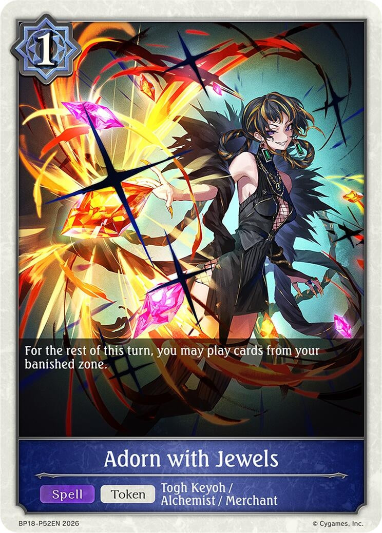 Image for Adorn with Jewels - P52EN (Foil) (BP18-P52EN) (BP18) - Shadowverse: Evolve