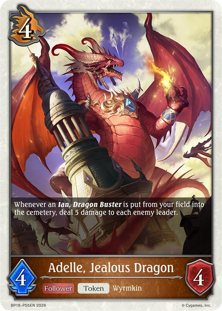Image for Adelle, Jealous Dragon - P55EN (Foil) (BP18-P55EN) (BP18) - Shadowverse: Evolve