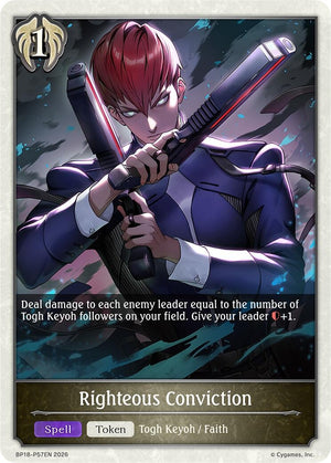 Righteous Conviction - P57EN (Foil) (BP18-P57EN) (BP18)