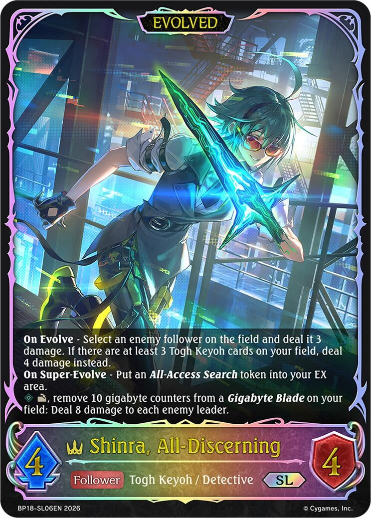 Image for Shinra, All-Discerning (Evolved) (SL) (BP18-SL06EN) (BP18) - Shadowverse: Evolve